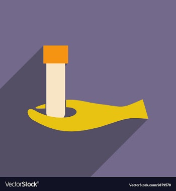 Flat with shadow icon and mobile application lab vector image
