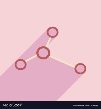 Flat with shadow icon and mobile application logo vector image