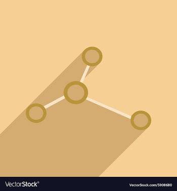 Flat with shadow icon and mobile application logo vector image
