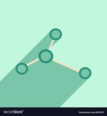 Flat with shadow icon and mobile application logo vector image
