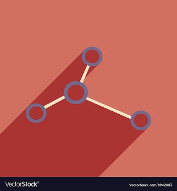 Flat with shadow icon and mobile application logo vector image