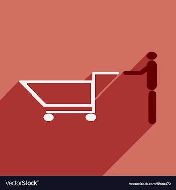 Flat with shadow icon and mobile application man vector image