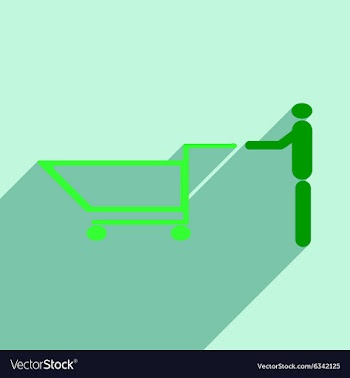 Flat with shadow icon and mobile application man vector image