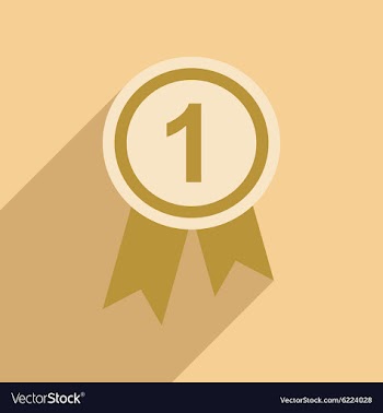 Flat with shadow icon and mobile application medal vector image
