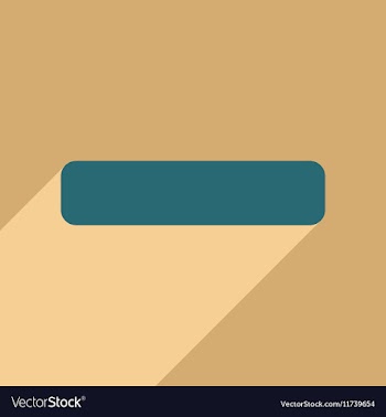 Flat with shadow icon and mobile application minus vector image