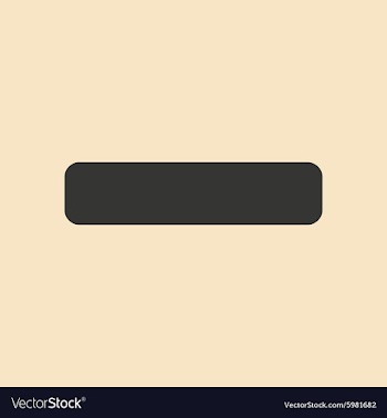 Flat with shadow icon and mobile application minus vector image