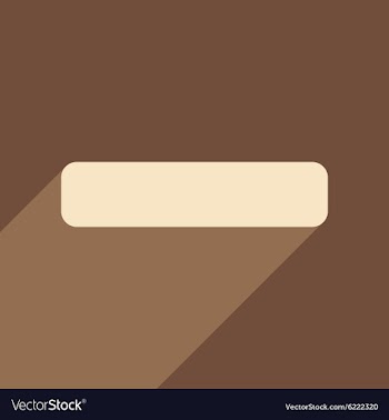 Flat with shadow icon and mobile application minus vector image