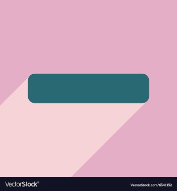 Flat with shadow icon and mobile application minus vector image
