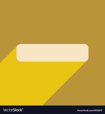 Flat with shadow icon and mobile application minus vector image