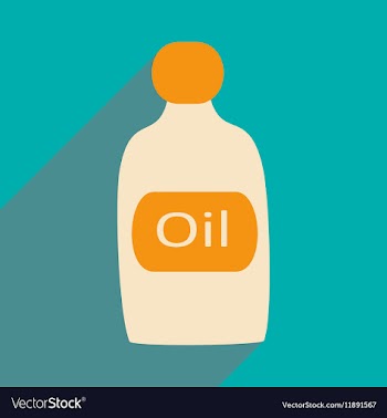 Flat with shadow icon and mobile application oil vector image