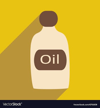 Flat with shadow icon and mobile application oil vector image