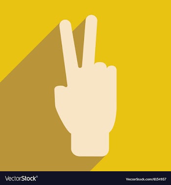 Flat with shadow icon and mobile application peace vector image