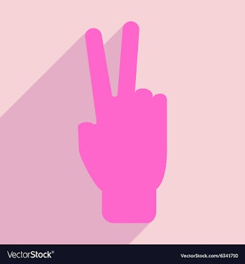 Flat with shadow icon and mobile application peace vector image