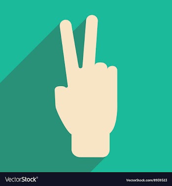 Flat with shadow icon and mobile application peace vector image