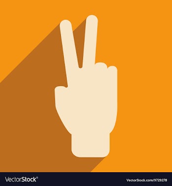 Flat with shadow icon and mobile application peace vector image
