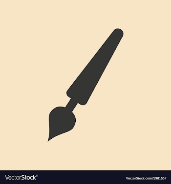 Flat with shadow icon and mobile application pen vector image