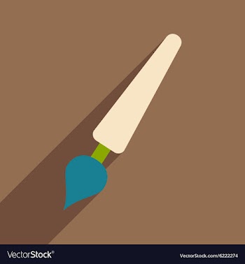 Flat with shadow icon and mobile application pen vector image