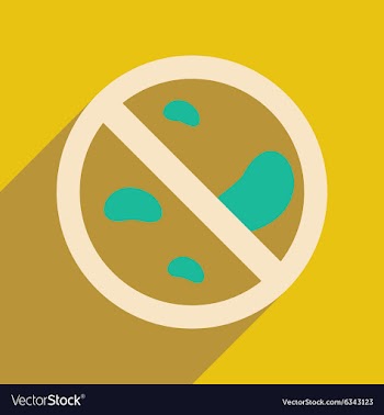 Flat with shadow icon and mobile application Petri vector image