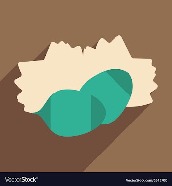 Flat with shadow icon and mobile application pine vector image