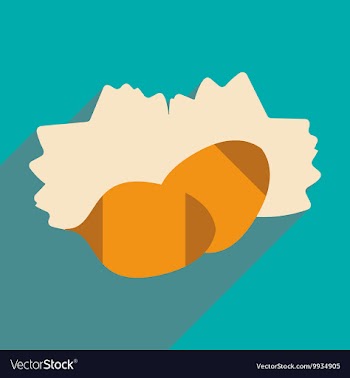 Flat with shadow icon and mobile application pine vector image