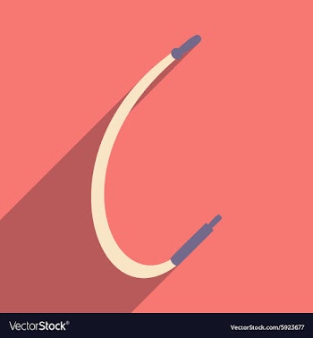 Flat with shadow icon and mobile application pipe vector image