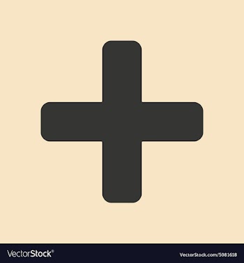 Flat with shadow icon and mobile application plus vector image