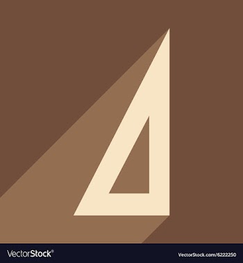 Flat with shadow icon and mobile application ruler vector image