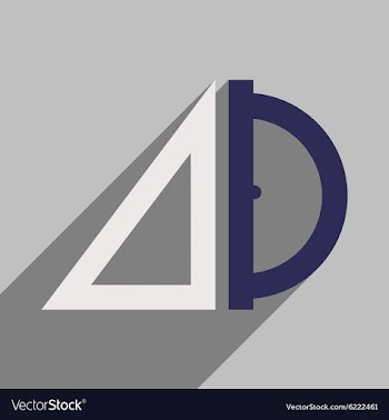 Flat with shadow icon and mobile application ruler vector image