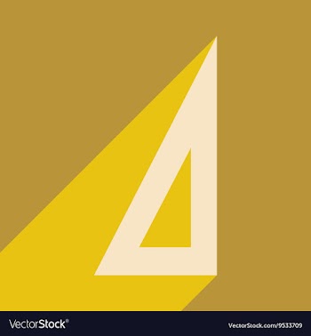 Flat with shadow icon and mobile application ruler vector image