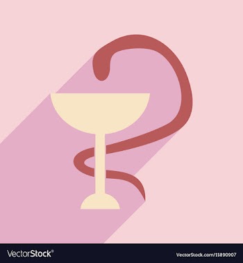 Flat with shadow icon and mobile application snake vector image