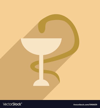 Flat with shadow icon and mobile application snake vector image