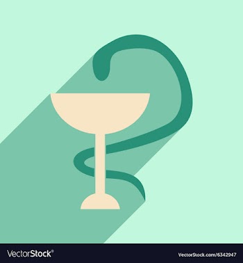 Flat with shadow icon and mobile application snake vector image