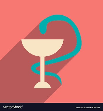 Flat with shadow icon and mobile application snake vector image