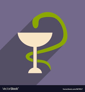 Flat with shadow icon and mobile application snake vector image