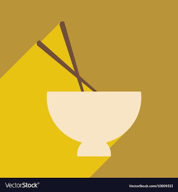 Flat with shadow icon and mobile application soup vector image