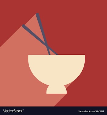 Flat with shadow icon and mobile application soup vector image