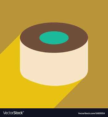 Flat with shadow icon and mobile application sushi vector image