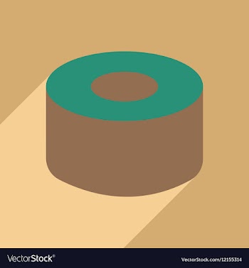 Flat with shadow icon and mobile application sushi vector image