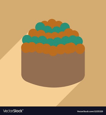 Flat with shadow icon and mobile application sushi vector image