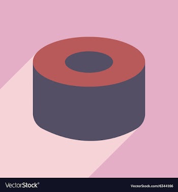 Flat with shadow icon and mobile application sushi vector image