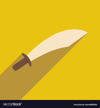 Flat with shadow icon and mobile application sword vector image