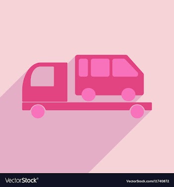 Flat with shadow icon and mobile application tow vector image