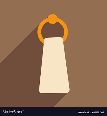 Flat with shadow icon and mobile application towel vector image