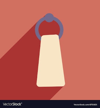 Flat with shadow icon and mobile application towel vector image