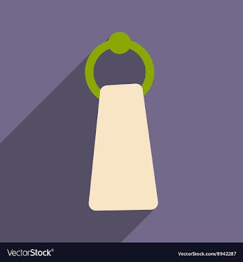 Flat with shadow icon and mobile application towel vector image