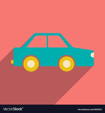 Flat with shadow icon and mobile application toy vector image