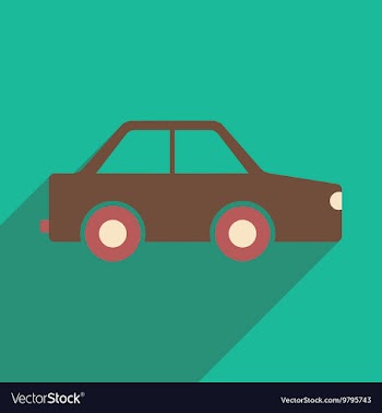 Flat with shadow icon and mobile application toy vector image