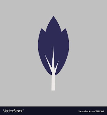 Flat with shadow icon and mobile application tree vector image