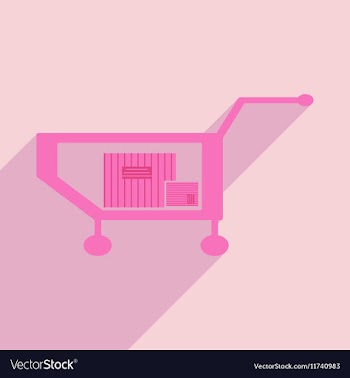 Flat with shadow icon and mobile application truck vector image