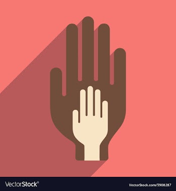 Flat with shadow icon and mobile application trust vector image
